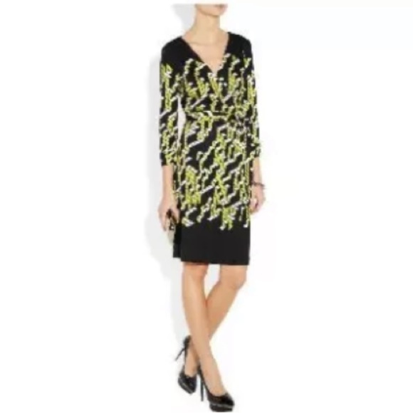 Diane Von Furstenberg SILK MID-LENGTH DRESS - Picture 1 of 14